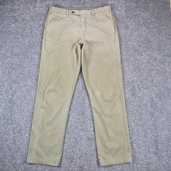 Sid Mashburn Other - Sid Mashburn Chino Pants Mens 34 Tan Khaki Cotton Twill Straight Leg Trousers